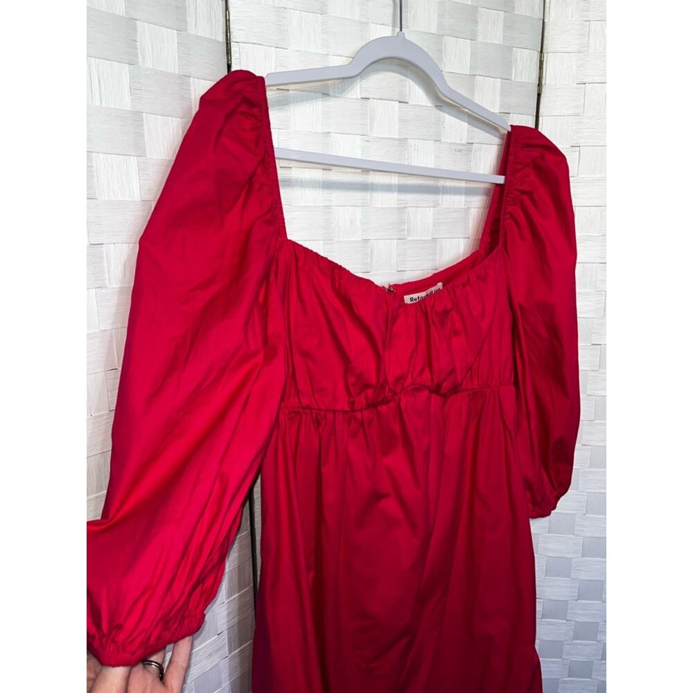 Reformation Farley Corvette Pink Babydoll Mini Dress Women’s Size 8 Ditsy - Picture 11 of 11